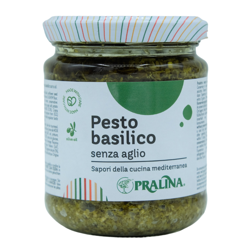 Pesto al basilico senza aglio Pralina